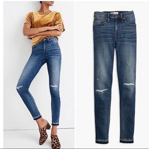 Madewell Mid-Rise Skinny Jeans in York Wash - Picture 4 of 8